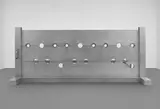 Cady Noland, Tower of Terror, 1993-1994, cast aluminum stockade, bench, link chain, padlocks, key