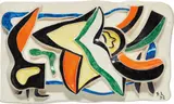 Fernand Léger, Composition, 1952, painted and glazed ceramic