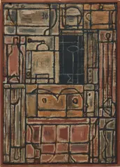 Untitled by Joaquín Torres-García, 1930, oil on wood, sold May 2018