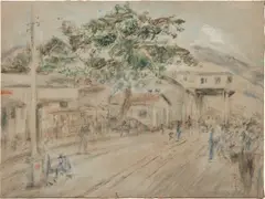 Armando Reverón, Calle del puerto, 1942, oil on canvas