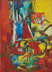 Hans Hofmann, Wicker Chair No. II, 1942, oil on panel