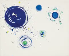 Sam Francis, Untitled, 1962-1986, acrylic on canvas