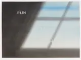 Ed Ruscha, Run Any Where, 1984, dry pigment on paper