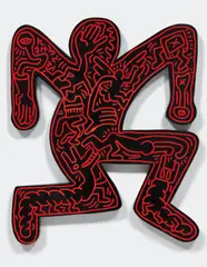 Keith Haring, Untitled, (with Kermit Oswald), enamel on wood