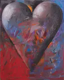 Jim Dine, Mauve Gold, 1995, oil on canvas
