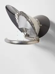 Bamboo Trophy I by Frank Stella, 2002, stainless steel, aluminum and plastic, sold May 2018