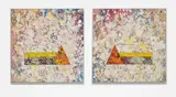 Sam Gilliam, Untitled (Diptych), 1976, acrylic on canvas, in artist's frame, diptych