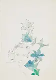 Andy Warhol, Female Head (With Blue Flowers)