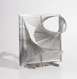 Ary Brizzi, Construcción a partir de dos arcos de circunferencia, 1963, aluminum