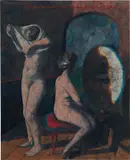 Armando Morales, Dos mujeres frente al espejo