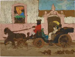 Pedro Figari, La Volanta, 1924-1929, oil on board