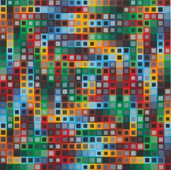 Orion K by Victor Vasarely, 1972, acrylic on canvas, sold May 2018