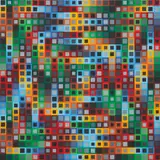 Orion K by Victor Vasarely, 1972, acrylic on canvas, sold May 2018