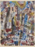 Mark Tobey, New York IV, 1954, tempera and mixed media on paper laid on cardboard