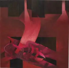 Fernando de Szyszlo, Mesa ritual, 1986, acrylic on canvas