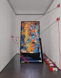 Borna Sammak, Hope for Men, 2013, looping video, two televisions and extension cords video: 35 seconds, 1920 x 1080, 30 frames per second