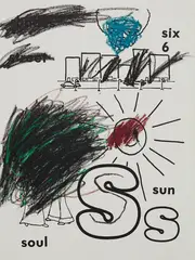 Glenn Ligon, Sun (version 1) #2, 2001, silkscreen and oil crayon on primed canvas