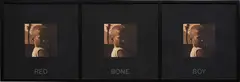 Carrie Mae Weems, Red Bone Boy, 1990, 3 toned gelatin silver prints with Prestype, in artist's frame