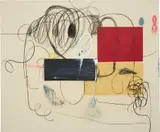 Christian Rosa, Untitled, 2014, oil, oilstick, charcoal and graphite on canvas