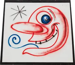 Untitled by Kenny Scharf, 1987, acrylic and spray paint on wood panel, offered Sep 2018
