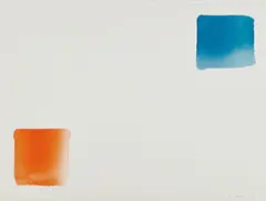 Dialogue by Lee Ufan, 2006, watercolor on paper, sold Sep 2018