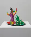 L'Arbre et le Dragon by Niki de Saint Phalle, 1993, polyester resin, acrylic, gold paint and mirror, sold Sep 2018