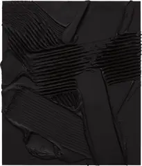 Untitled by Anselm Reyle, 2008, mixed media on patterned fabric on metal, sold Sep 2018