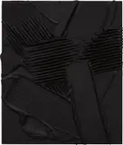 Anselm Reyle, Untitled, 2008, mixed media on patterned fabric on metal