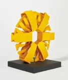 Édgar Negret, Estrella Amarilla, 1994, painted aluminum