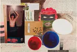 Sandra Amelia Ceballos Obaya, Salto al vacío con polivit from the series El Habana Times, 2009, graphite and photo collage on paper