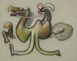 Roberto Matta, El Caballazzo, 1974, pastel on paper