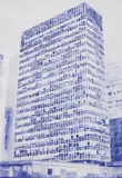 Enoc Perez, Lever House, 2005, watercolor on paper