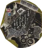 Ray Johnson, A. Warhol Profile with Not “F” OLD and Lewis Letter, 1979-1992, acrylic and collage on illustration board