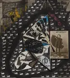 Ray Johnson, Untitled (My Nephew), 1970-1990, acrylic and collage on illustration board