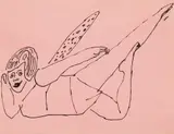 Andy Warhol, Angel, 1955, ink on paper