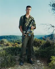 Rineke Dijkstra, Amit, Golani Brigade, Elyacim, Israel, May 26, 2001, chromogenic print