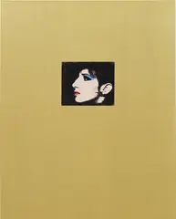Deborah Kass, Gold Barbra (Jewish Jackie Series), 1992, acrylic and silkscreen ink on canvas