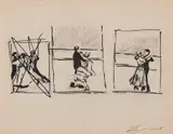 Luc Tuymans, drawing for "Ballroom Dancing"