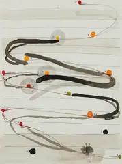 Al Taylor, Remember Your Level, 1992-1993, pencil, gouache and colored pencil with collage on paper