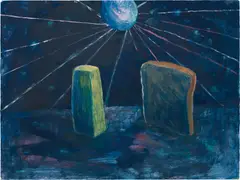 Scott Reeder, Bread & Butter (Disco), 2009, oil on canvas