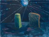Scott Reeder, Bread & Butter (Disco), 2009, oil on canvas