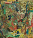 Scott Olson, Untitled, 2013, oil, wax and marble dust ground on panel, in artist’s frame
