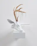 Erick Swenson, Untitled (Ice Head), 2004, urethane resin and acrylic on MDF