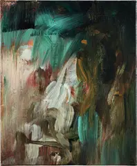 Moonlight on Doublebass by Katy Moran, 2007, acrylic on canvas, sold Sep 2018