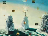 Dan Attoe, Accretion # 28 (This is all there is), 2004, oil on canvas, mounted on board