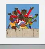 Kaws, UNTITLED (FATAL GROUP), 2004, acrylic on canvas