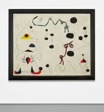 Joan Miró, Femme dans la nuit, oil on canvas