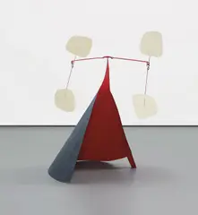 Conique noir by Alexander Calder, 1973, sheet metal, wire and paint, sold Nov 2018
