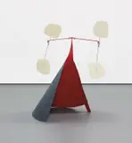 Conique noir by Alexander Calder, 1973, sheet metal, wire and paint, sold Nov 2018