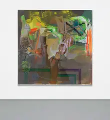Untitled by Albert Oehlen, 1993, oil, spray paint and enamel on canvas, sold Nov 2018